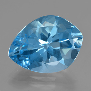 Topazio naturale blu da 19,23 ct, forma fantasia, VVS