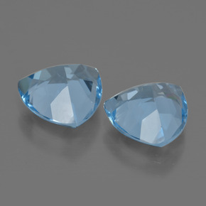 Topazio naturale blu da 5,90 ct, trillion, VVS-VS