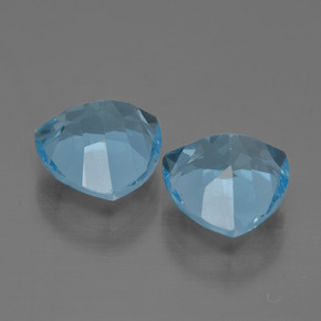 Topazio naturale blu da 6,51 ct, trillion, VVS-VS
