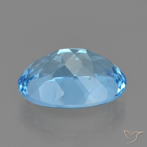 Topazio Blu svizzero naturale da 23.58 ct, Ovale, VVS
