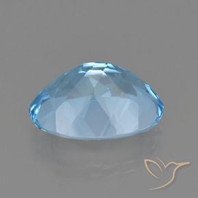 Topazio Celeste naturale da 21.58 ct, Ovale, VVS