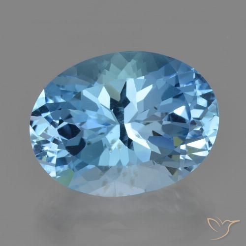 Topazio Blu svizzero naturale da 21.97 ct, Ovale, VVS