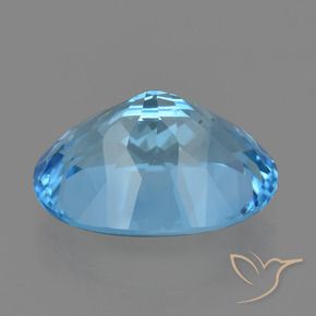 Topazio Blu svizzero naturale da 21.97 ct, Ovale, VVS