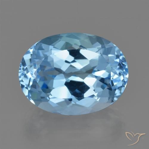 Topazio Celeste naturale da 23.15 ct, Taglio ovale, VVS