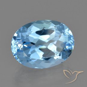 Topazio Celeste naturale da 23.15 ct, Taglio ovale, VVS