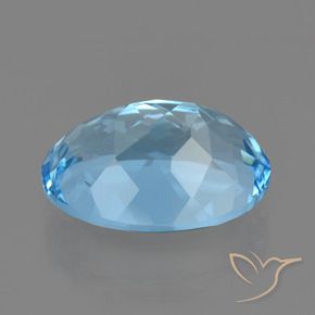 Topazio Celeste naturale da 23.15 ct, Taglio ovale, VVS