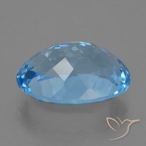 Topazio Blu svizzero naturale da 22.72 ct, Ovale, VVS-VS