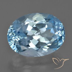 Topazio Blu svizzero naturale da 23.45 ct, Ovale, VVS