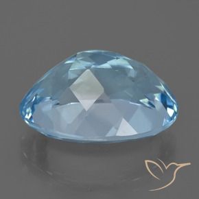 Topazio Blu svizzero naturale da 23.45 ct, Ovale, VVS