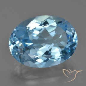 Topazio Blu svizzero naturale da 22.58 ct, Ovale, VVS