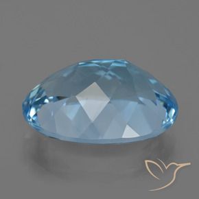 Topazio Blu svizzero naturale da 22.58 ct, Ovale, VVS