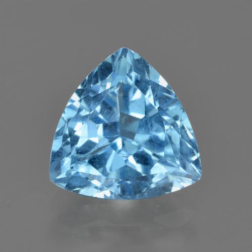 Topazio Blu svizzero naturale da 3.75 ct, Taglio trillion, VVS-VS