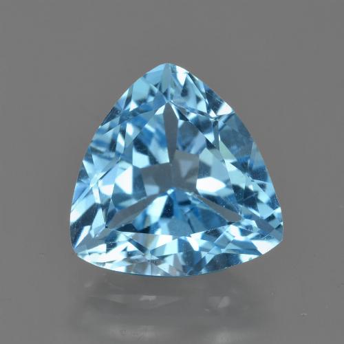 Topazio naturale blu da 3,39 ct, trillion, VS