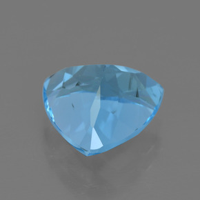 Topazio naturale blu da 3,80 ct, trillion, VVS-VS
