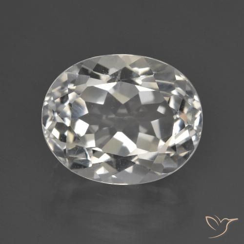 4.87ct Naturale Bianco caldo Topazio, Ovale, VS