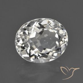 Topazio Bianco caldo naturale da 5.15 ct, Ovale, VS