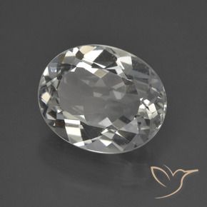 Topazio Bianco caldo naturale da 3.85 ct, Ovale, VS