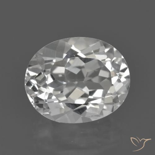 4.93ct Naturale Bianco caldo Topazio, Ovale, VVS