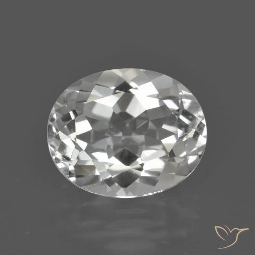 4.79ct Naturale Bianco caldo Topazio, Ovale, VS