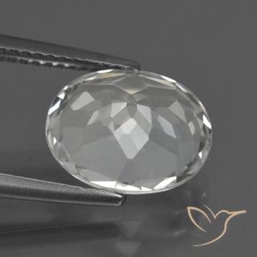Topazio Bianco caldo naturale da 4.79 ct, Ovale, VS