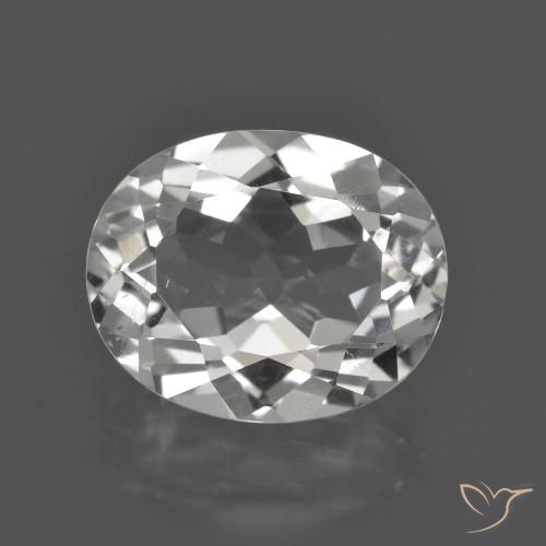 Topazio Bianco trasparente naturale da 4.58 ct, Ovale, VS