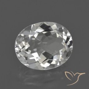 Topazio Bianco trasparente naturale da 4.58 ct, Ovale, VS
