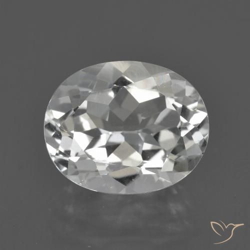 4.88ct Naturale Bianco Topazio, Ovale, VVS-VS