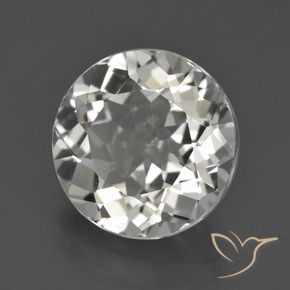 Topazio Bianco caldo naturale da 5.51 ct, Taglio rotondo, VVS