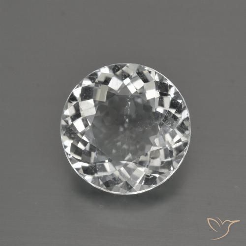 4.62ct Naturale Bianco caldo Topazio, Rotondo, VS