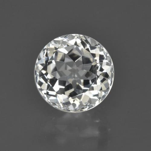 Topazio Bianco caldo naturale da 4.36 ct, Taglio rotondo, VVS