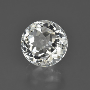 Topazio Bianco caldo naturale da 4.36 ct, Taglio rotondo, VVS