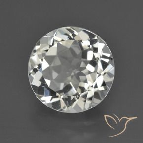 Topazio Bianco caldo naturale da 4.87 ct, Taglio rotondo, VVS-VS