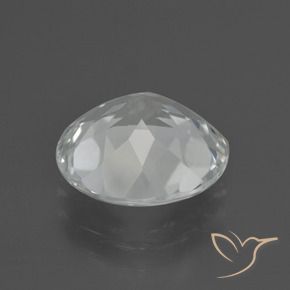 Topazio Bianco caldo naturale da 4.87 ct, Taglio rotondo, VVS-VS