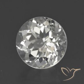 Topazio Bianco trasparente naturale da 4.34 ct, Rotondo, VVS