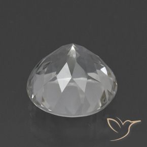Topazio Bianco trasparente naturale da 4.34 ct, Rotondo, VVS