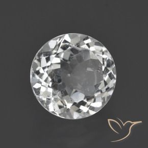 Topazio Bianco trasparente naturale da 3.87 ct, Rotondo, VS