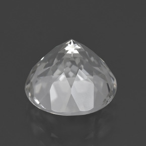 Topazio naturale bianco da 4,76 ct, taglio rotondo, VVS