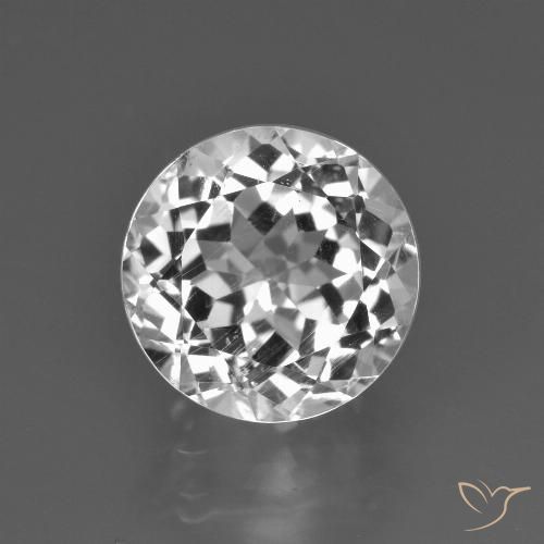 4.21ct Naturale Bianco caldo Topazio, Rotondo, VS