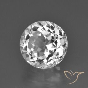 Topazio Bianco caldo naturale da 4.21 ct, Rotondo, VS