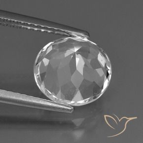 Topazio Bianco caldo naturale da 4.21 ct, Rotondo, VS