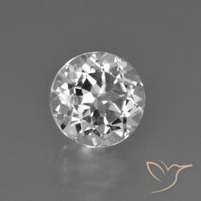 Topazio Bianco trasparente naturale da 3.05 ct, Rotondo, VS