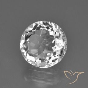 Topazio Bianco trasparente naturale da 4.02 ct, Rotondo, VS
