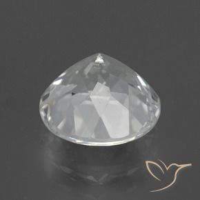 Topazio Bianco trasparente naturale da 3.66 ct, Rotondo, VVS-VS