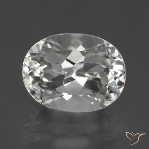 5.65ct Naturale Bianco Topazio, Ovale, VVS