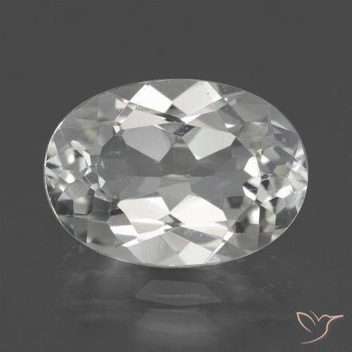 5.12ct Naturale Bianco caldo Topazio, Ovale, VS