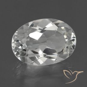Topazio Bianco caldo naturale da 5.12 ct, Ovale, VS