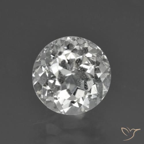 3.49ct Naturale Bianco caldo Topazio, Rotondo, VS-SI