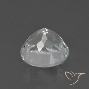 Topazio Bianco caldo naturale da 3.49 ct, Rotondo, VS-SI