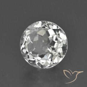 Topazio Bianco caldo naturale da 3.15 ct, Rotondo, VS