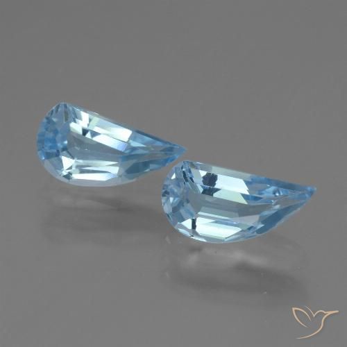 2.74ctw Naturale Blu svizzero Topazio, Taglio a fantasia, VVS-VS